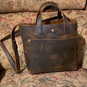 Portland Leather Dark Brown Messenger Bag